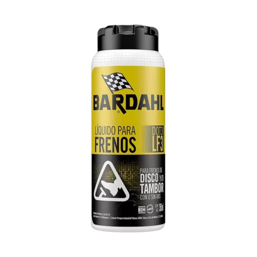 Liquido Para Frenos Disco Y Tambor Dot-3 350 Ml Bardahl 1 Pz