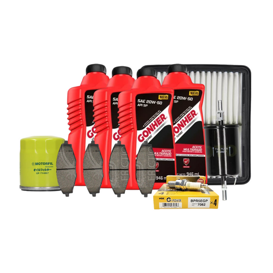 Kit De Afinación Y Balatas Matiz Bujia Platino 20w50 Gonher