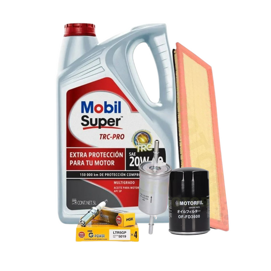 Kit Afinaciòn Ford Fiesta 03-10 1.6 B/plat Mobil 20w50 5l
