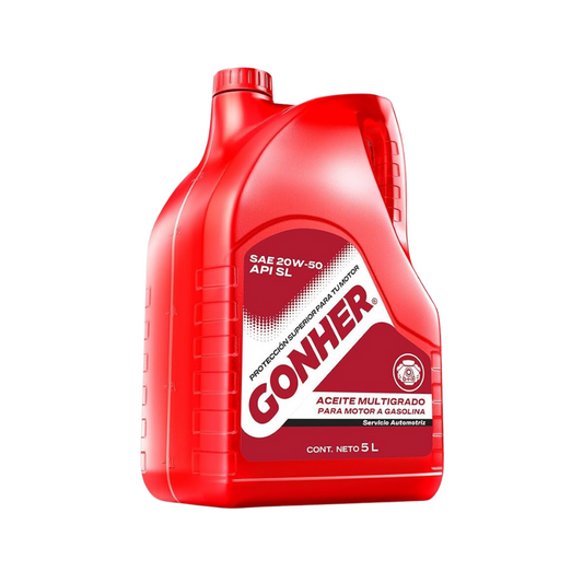 Aceite Multigrado 20w50 5 Lts. Gonher