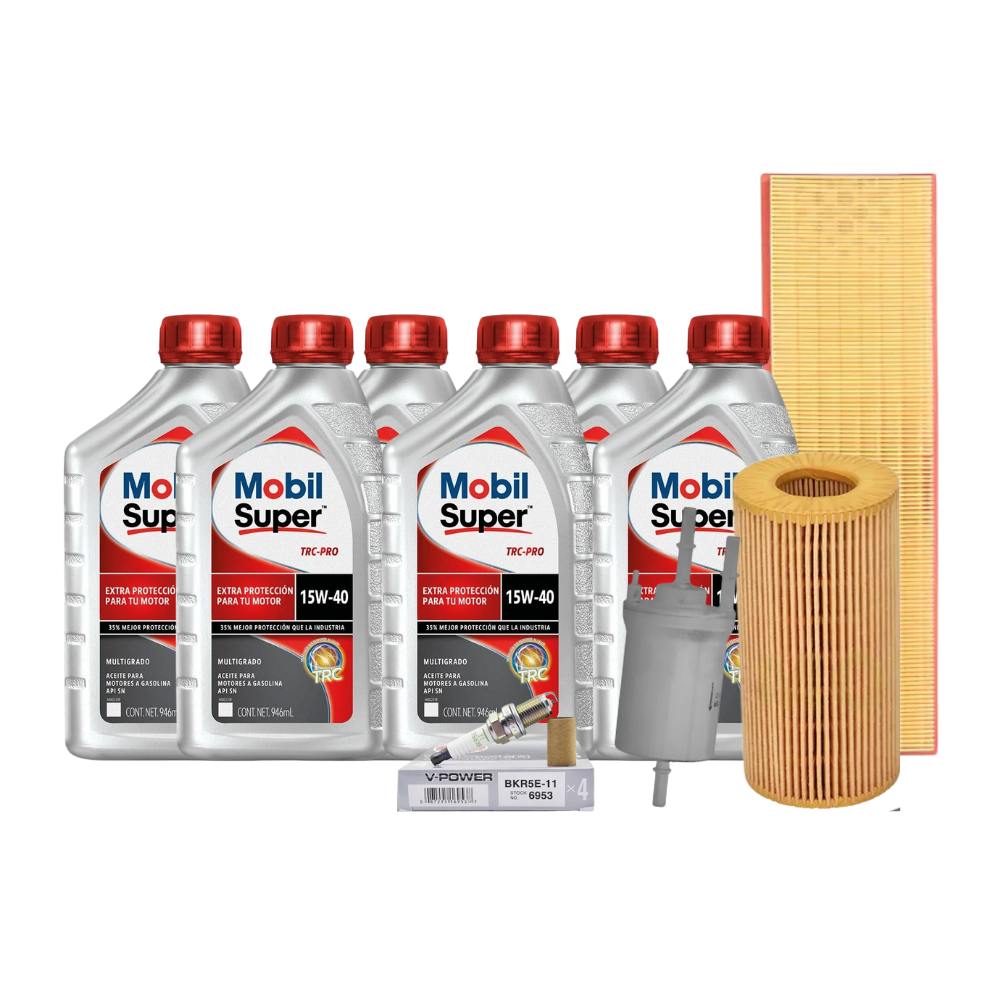 Kit De Afinación Bora 2006 Al 2010 2.5 Mobil 15w40 6 Lt