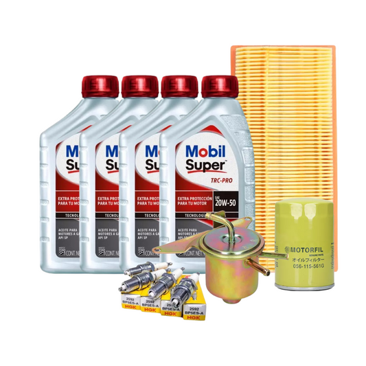 Kit De Afinación Vw Caribe Gt 1981-1986 1.6l Mobil 20w50