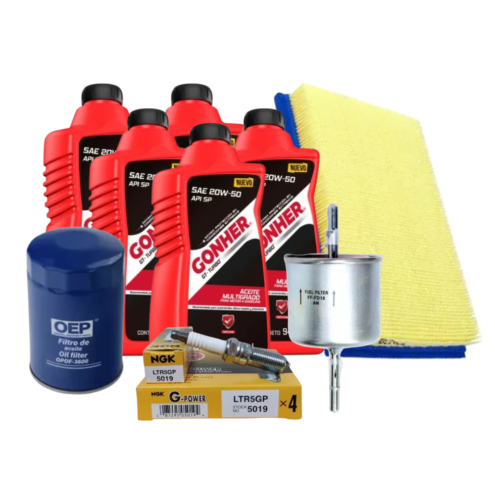 Kit Afinacion Con B/platino Courier 2001 Al 2006 1.6l Gonher