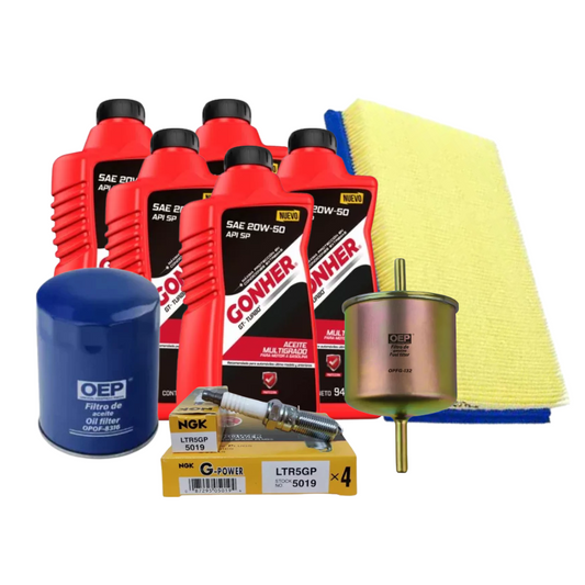 Kit Afinacion Courier Lxl 2003 Al 2006 1.6l Gonher Bujia Platino